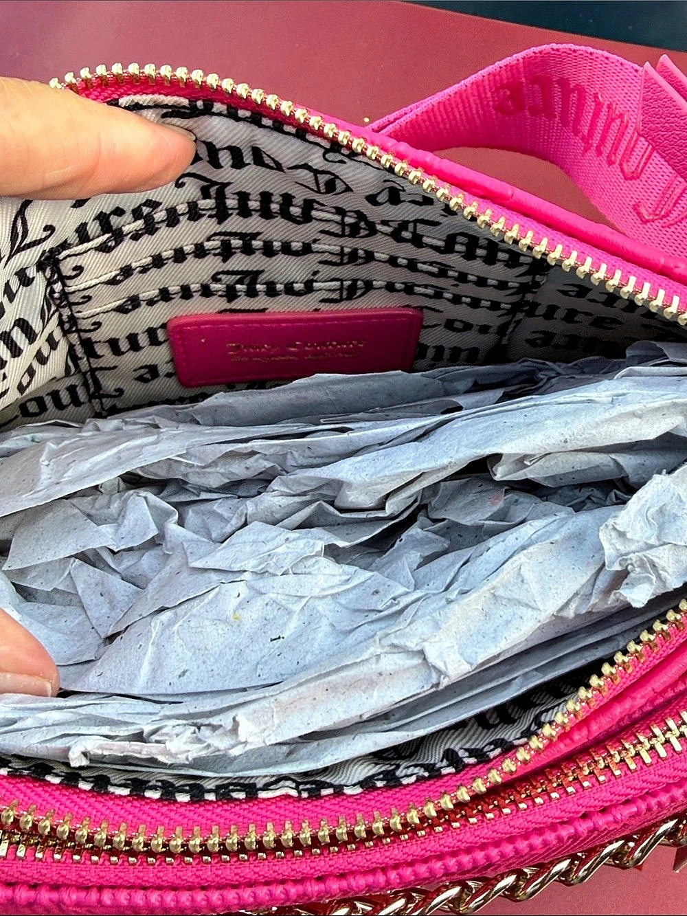 Juicy Couture Double Trouble Crossbody Bag in Pink NWT - Picture 3 of 8